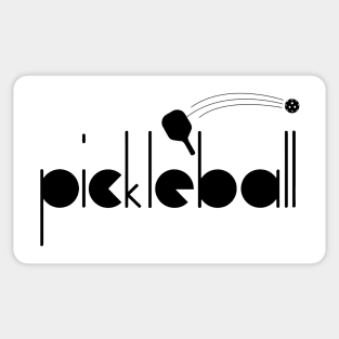 Pickleball Geometric Font Sticker